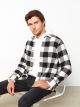 Regular Fit Long Sleeve Plaid Men's Lumberjack Shirt