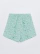 Elastic Waist Patterned Girl's Shorts