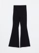 Slim Fit Regular Bell-Bottoms Women's Trousers