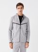 Hooded Long Sleeve Men's Sports Cardigan