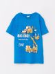 Crew Neck Printed Short Sleeve Cotton Boy T-shirt