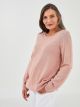 Crew Neck Embroidered Long Sleeve Women's Tricot Sweater