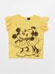 Crew Neck Minnie and Mickey Mouse Printed Short Sleeve Girls T-Shirt