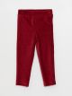 Basic Elastic Waist Baby Girl Velvet Tracksuit Bottom