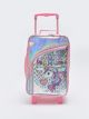 Printed Girl's Suitcase with Pull Mechanism