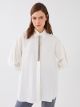 Shirt Collar Straight Long Sleeve Oversize Women's Tunic