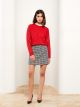 Standard Fit Patterned Tweed Women's Skirt