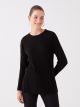 Crew Neck Regular Long Sleeve Women's Tricot Sweater