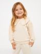 Bebe Collar Baby Girl Sweatshirt and Trousers 2-Piece Set