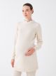 Crew Neck Regular Long Sleeve Maternity Tricot Tunic