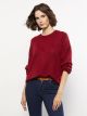 Crew Neck Regular Long Sleeve Women's Tricot Sweater