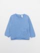 Crew Neck Long Sleeve Basic Baby Girl Tricot Sweater