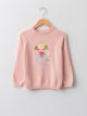 Crew Neck Printed Long Sleeve Girl Tricot Sweater