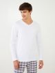 V-Neck Long Sleeve Men's Undershirt