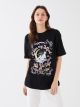 Crew Neck Printed Short Sleeve Oversized T-Shirt