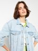 Shirt Neck Regular Long Sleeve Women's Rodeo Jean Jacket