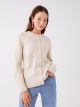 Crew Neck Regular Long Sleeve Women's Tricot Cardigan