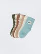 Patterned Baby Boy Socket Socks 7-pack