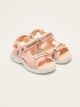 Girls Sandals With Double Straps Velcro