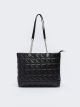 Leather Look Quilted Detailed Women's Shoulder Bag