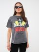 Crew Neck Mickey Mouse Printed Maternity T-Shirt