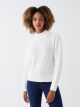 Half Turtleneck Ajour Long Sleeve Women's Tricot Sweater