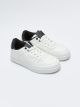 Faux Leather Lace-up Men's Sports Shoes