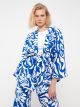 Shawl Collar Patterned Oversize Women's Kimono