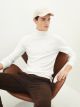 Turtleneck Long Sleeve Thin Men's Tricot Sweater