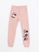 Elastic Waist Minnie Mouse Printed Girl's Tracksuit Bottoms