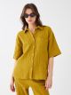 Plain Short Sleeve Oversize Women's Shirt