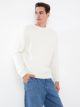 Crew Neck Long Sleeve Men's Tricot Sweater