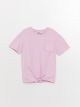 Crew Neck Basic Short Sleeve Girls T-Shirt