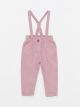 Elastic Waist Baby Girl Velvet Trousers