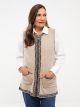 Crew Neck Patterned Women's Tricot Vest