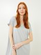 Crew Neck Straight Short Sleeve Cotton Women's Nightgown