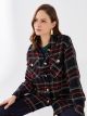 Plaid Long Sleeve Oversize Women Shirt Jacket