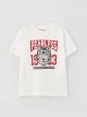 Crew Neck Printed Short Sleeve Boy T-Shirt