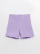 Basic Gabardine Girls Shorts