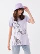 Crew Neck Minnie Mouse Printed Short Sleeve Maternity T-shirt