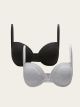 Underwire Unfilled Plain Bra 2-Pack