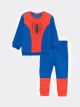 Crew Neck Long Sleeve Spiderman Printed Baby Boy Sweatshirt and Sweatpants 2-Pack Set