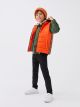 Hooded Printed Boy Down Vest