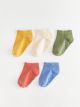 Basic Baby Boy Booties Socks 5-Pack