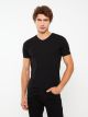 V Neck Short Sleeve Combed Cotton Men's T-shirt