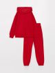 Basic Long Sleeve Girls' Hoodie and Sweatpants Set