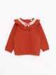 Crew Neck Long Sleeve Baby Girl Sweatshirt