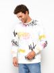 Crew Neck Long Sleeve Patterned Men's Sweatshirt