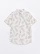 Patterned Short Sleeve Boy Shirt