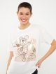 Crew Neck Mickey Mouse Printed Short Sleeve Women's T-shirt